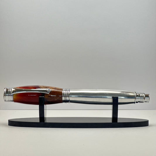 Elm Burl and Aluminium Fountain pen